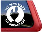 Hen Car Truck RV Trailer Window Decal Sticker