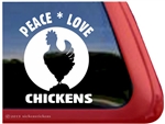 Hen Car Truck RV Trailer Window Decal Sticker