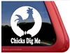 Rooster Car Truck RV Trailer Window Decal Sticker