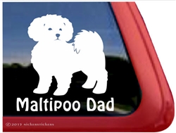 Maltipoo Window Decal