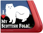Scottish Fold Window Decal