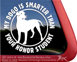 Dogo Dog Dogo Argentino Dog Car Truck RV Window Decal Sticker