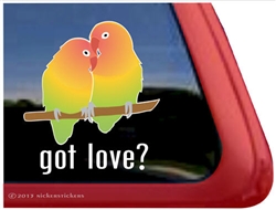Lovebirds Window Decal