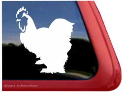 Custom Cochin Chicken Car Truck RV Trailer Window Decal Sticker