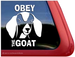 Nubian Goat Window Decal