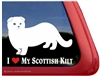 Custom Scottish Kilt Window Decal