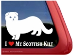 Custom Scottish Kilt Window Decal