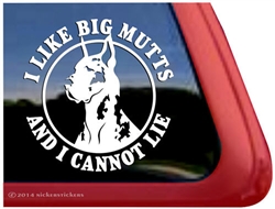 Harlequin Great Dane Car Truck RV Window Decal Sticker