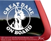 Great Dane Window Decal