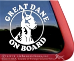 Great Dane Window Decal