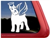 Custom Angel Schnauzer Dog Car Truck RV Window Decal Sticker