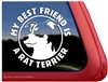 Rat Terrier Dad Dog Car Truck RV Window Decal Sticker