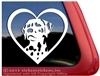 Dalmatian Dog Love Heart Window Car Truck RV Decal Sticker