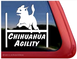 Chihuahua Agility Dog Car Truck RV Window Decal Sticker