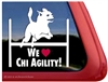 Chihuahua Agility Dog Car Truck RV Window Decal Sticker