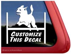Custom Chihuahua Agility Dog Car Truck RV Window Decal Sticker