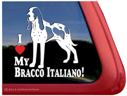 Bracco Italiano Italian Bird Dog Car Truck RV Window Decal Sticker