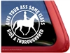 Thoroughbred Riding Horse Trailer Car Truck RV Window Decal Sticker