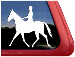 Custom Thoroughbred Horse Trailer Car Truck RV Window Decal Sticker