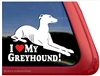 I Love My Greyhound Dog iPad Car Truck RV Window Decal Sticker