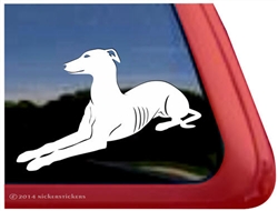 Custom Greyhound Dog iPad Car Truck RV Window Decal Sticker