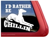 Chillin' with My Greyhound Dog iPad Car Truck RV Window Decal Sticker