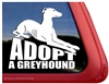 Adopt a Greyhound Dog iPad Car Truck RV Window Decal Sticker