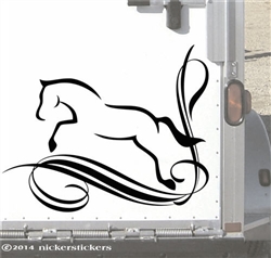 Custom Hunter Jumper Horse Trailer RV Truck Car Window Decal Sticker