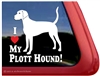 Plott Hound Love Dog Car Truck RV Window Decal Sticker