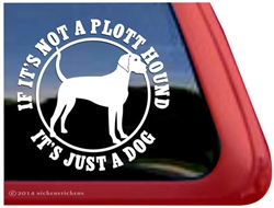 Plott Hound Dog Car Truck RV Window Decal Sticker
