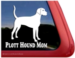 Plott Hound Mom Dog Car Truck RV Window Decal Sticker