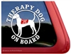 Plott Hound Therapy Dog Car Truck RV Window Decal Sticker