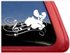 Custom Musical Cocker Spaniel Dancing Dog Car Truck RV Window Decal Sticker