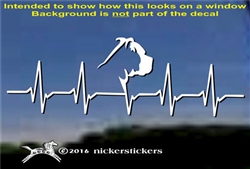 Boxer Dog Heartbeat Car Truck RV Window Decal Sticker