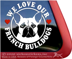 French Bulldog Window Decal