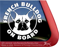 French Bulldog Window Decal