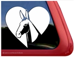 Custom Mule Horse Shoe Head Car Truck RV Window iPad Trailer Decal Sticker