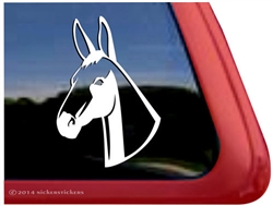 Custom Mule Horse Head Car Truck RV Window iPad Trailer Decal Sticker