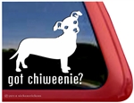 Got Chiweenie Dog iPad Car Truck RV Window Decal Sticker