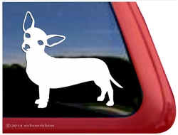 Custom Chiweenie Dog iPad Car Truck RV Window Decal Sticker