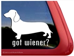 Got Wiener Dachshund Dog Car Truck RV Window Decal Sticker