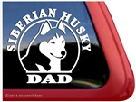 Siberian Husky Dad Dog iPad Car Truck Window Decal Sticker