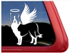 Custom Border Collie Dog Angel Car Truck RV Window Decal Sticker