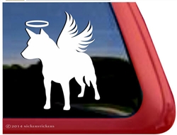 Custom Memorial Angel Wings Australian Cattle Dog iPad Car Truck RV Window Decal Sticker