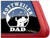 Rottweiler Dad Head Dog Window Car Truck RV Decal Sticker