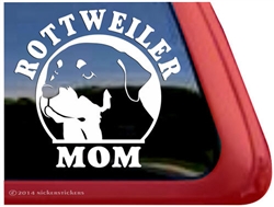 Rottweiler Mom Head Dog Window Car Truck RV Decal Sticker