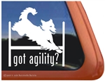 Golden Retriever Agility Dog Window Decal