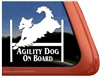 Golden Retriever Agility Dog Window Decal