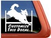 Golden Retriever Agility Dog Window Decal