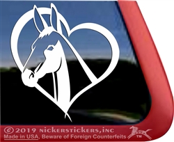 Custom Mule Horse Head Car Truck RV Window iPad Trailer Decal Sticker